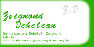 zsigmond dehelean business card